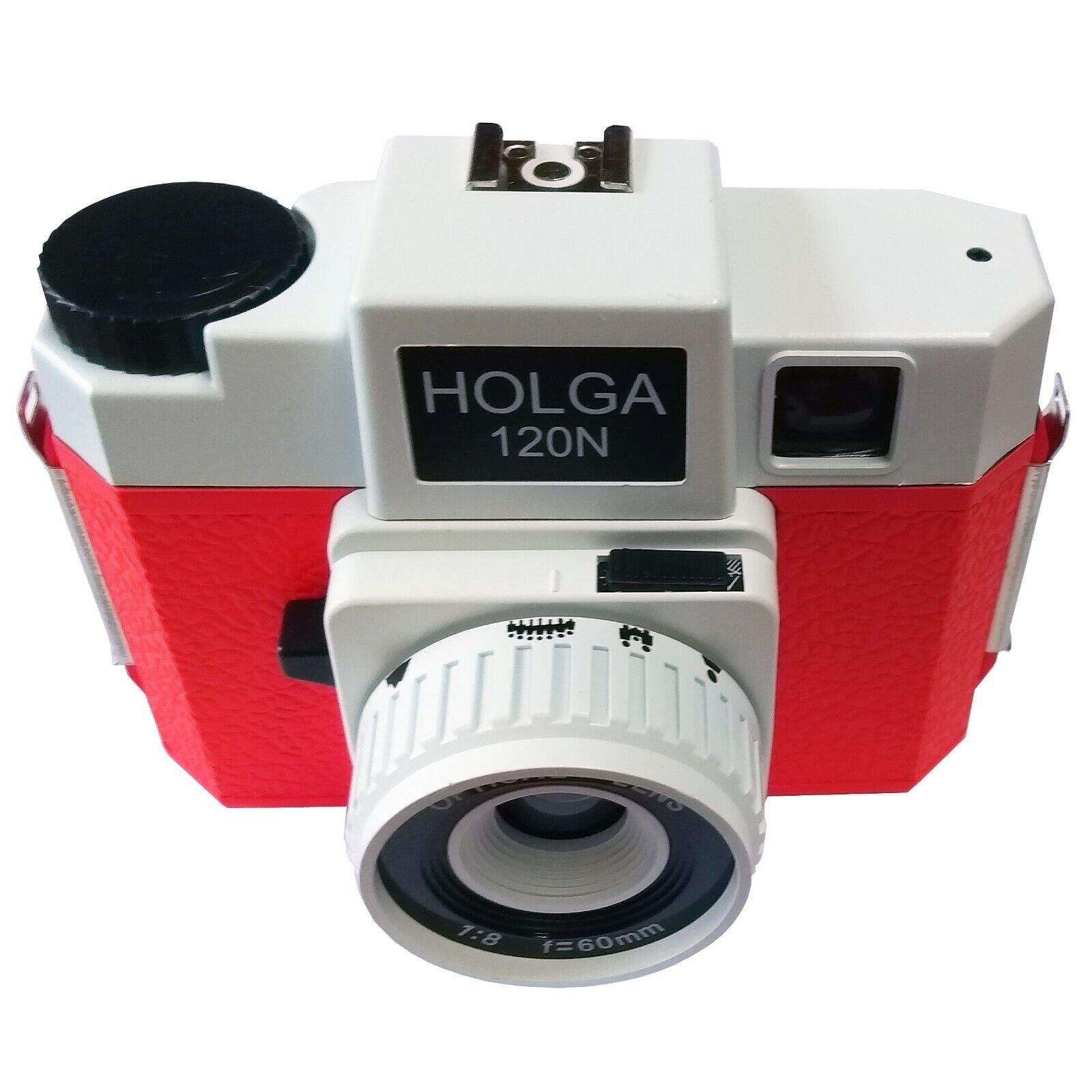 HOLGA 120N White Red Film Camera