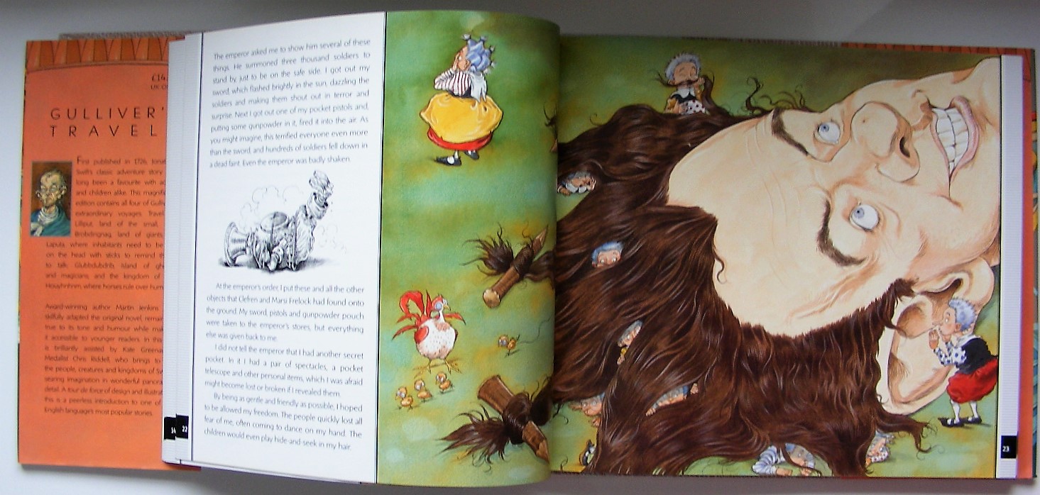 Gulliver's Travels retold by Martin Jenkins illustrated by Chris Riddell Hardback
