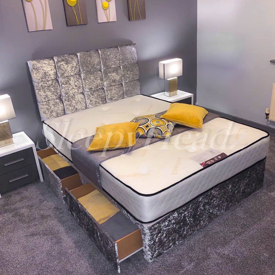 DIVAN Beds + Optional 10" Orthopaedic mattress