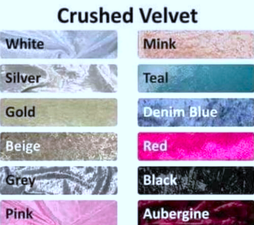 Crushed Velvet Colours