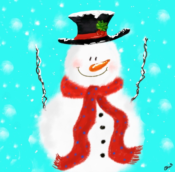 Christmas: Happy Snowman